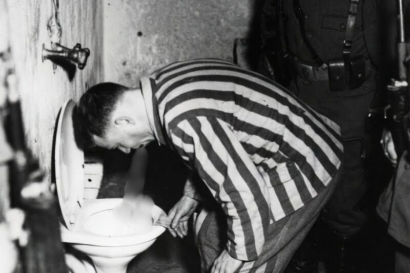 “SEARCH IT!” ordered the German, throwing the object into the septic tank.