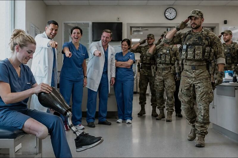 They Mocked the Limping Nurse — Then a SEAL Captain Saluted Her in Front of Everyone