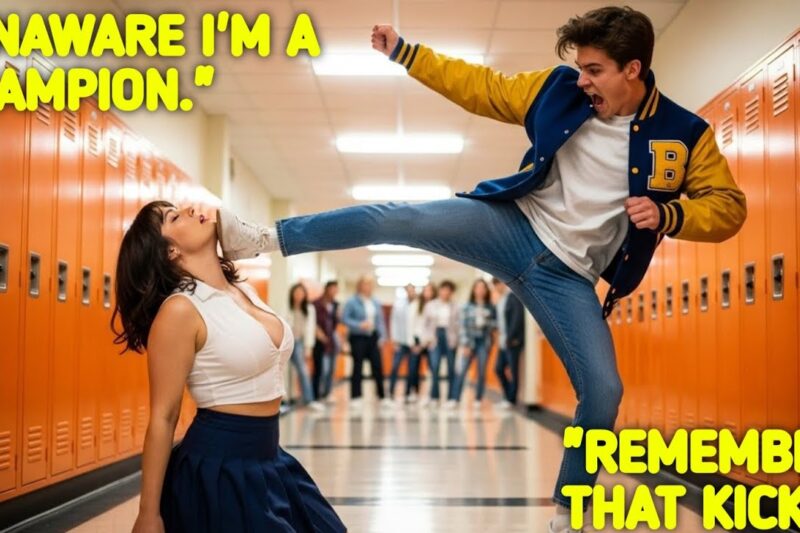 “Bully Kicks the New Girl in the Hallway — Completely Unaware She’s a Black-Belt World Champion”