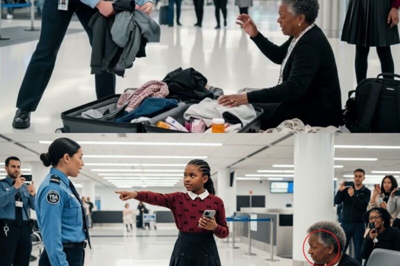 Little Black Girl Exposes TSA Agent Who Falsely Accuses Black Woman of Theft at the Airport….