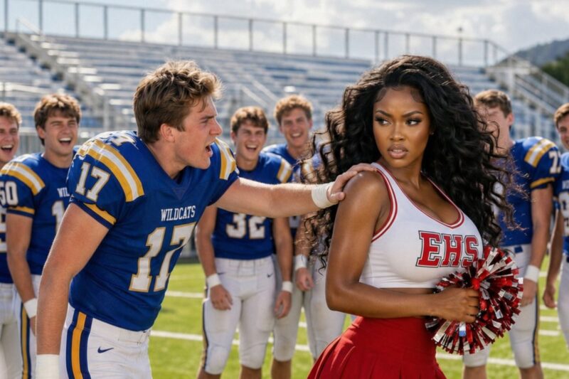 A Jealous Teammate Framed the New Black Cheerleader for Stealing Money From the Squad, Turning Everyone Against Her—But during a confrontation beneath the bleachers, one instinctive movement revealed she was far more dangerous than they assumed