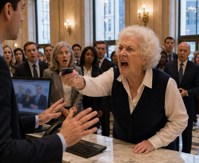 A 90-year-old woman slammed a black card onto the counter, making the bank president realize he owed his entire career to her wealth
