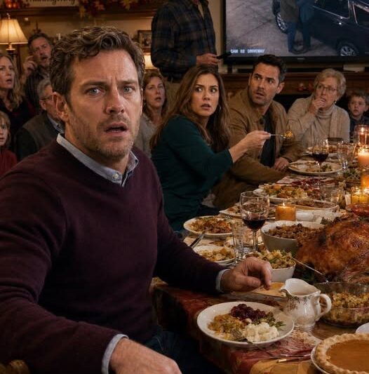 During Thanksgiving Dinner, My Wife Sat Beside My Best Friend And Fed Him From Her Plate While My Family Pretended Not To See. She Smiled And Said, “You’re too quiet tonight”—Until My Father Turned On The Living Room TV.