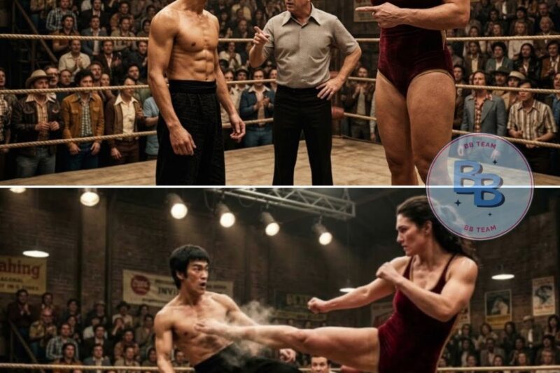 Giant Female Boxer Told Bruce Lee This Elevator Isn’t for You—3 Hours Later, She Was Frozen in Shock