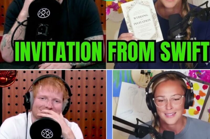 Ed Sheeran’s Emotional Reaction Goes Viral as Kylie Kelce Shares Intimate Details of Taylor Swift’s Personal Wedding Invitation