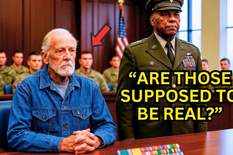 The Judge Mocked the Veteran’s Medals as Fake — Then a General Entered and Stopped Everything 