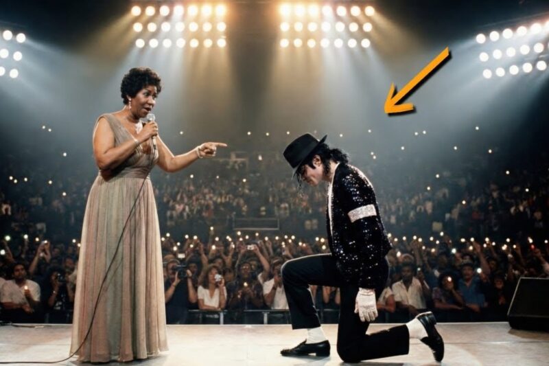 Michael Jackson STOPPED Dancing When Aretha Sang This Note… Then He Dropped to One Knee 