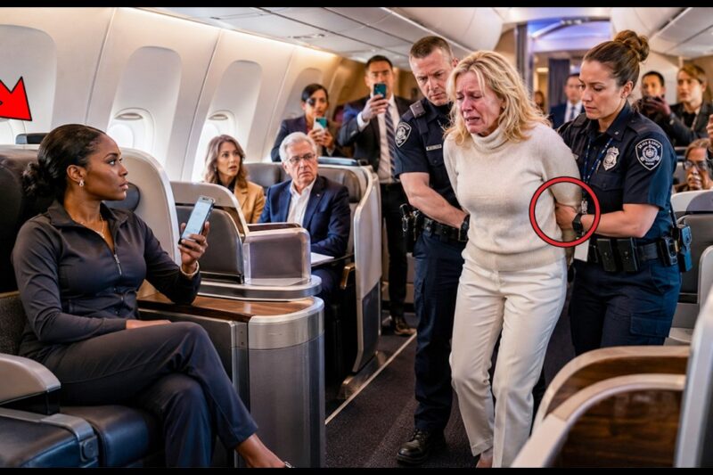 Karen Tries To Steal Black Woman’s First Class Seat — Gets Escorted Off In Handcuffs