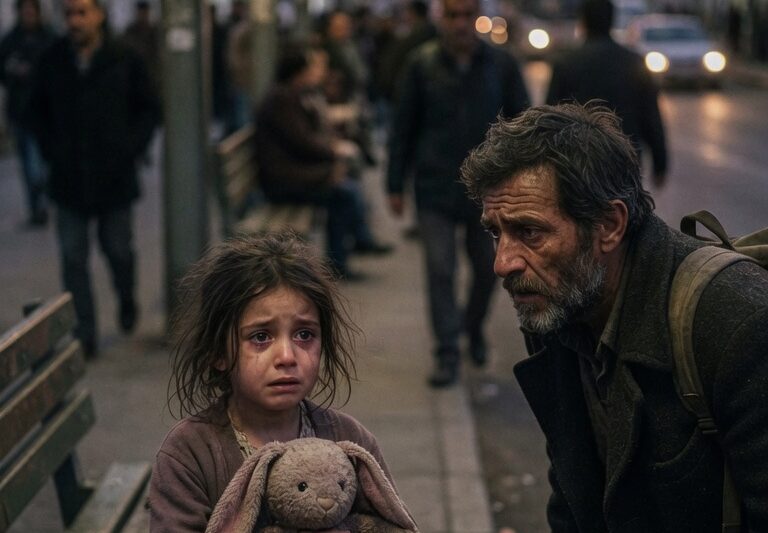 My Daddy Left Me Behind,” She Whispered to No One — Until the Most Unexpected Stranger Stopped