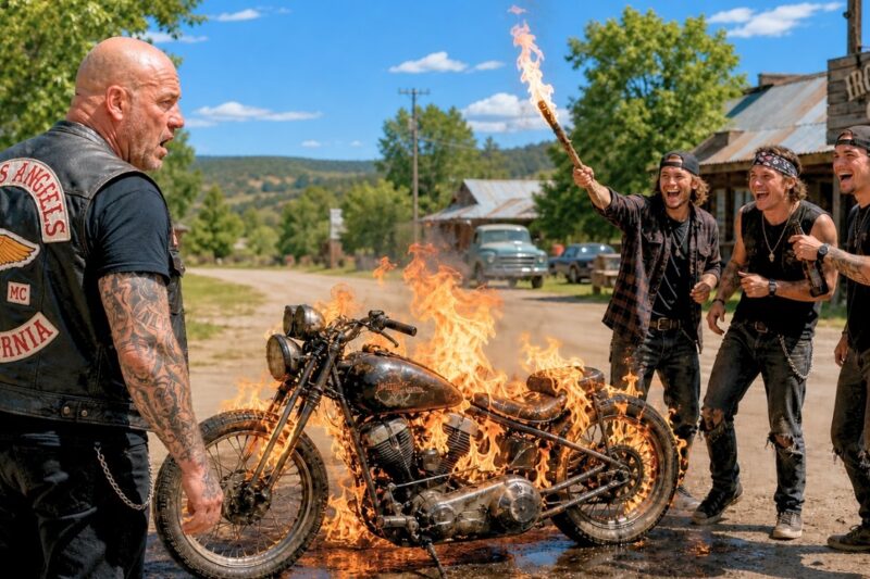 Rich Brats Burned an Old Harley — Unaware It Was a Legendary Hells Angels President’s Bike
