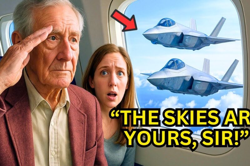 The Old Man Was Just in Seat 16A — Until His Call Sign Made the F-35 Pilots Salute Mid-Air