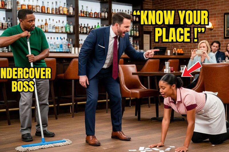 Millionaire Goes Undercover at His Bar – Can’t Breathe After Hearing What Black Waitress Whispered”