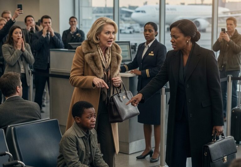 At airport Gate 22, a white woman spent four hours bullying a disabled Black child over his speech impediment, never realizing his parent was America’s most powerful civil rights prosecutor.