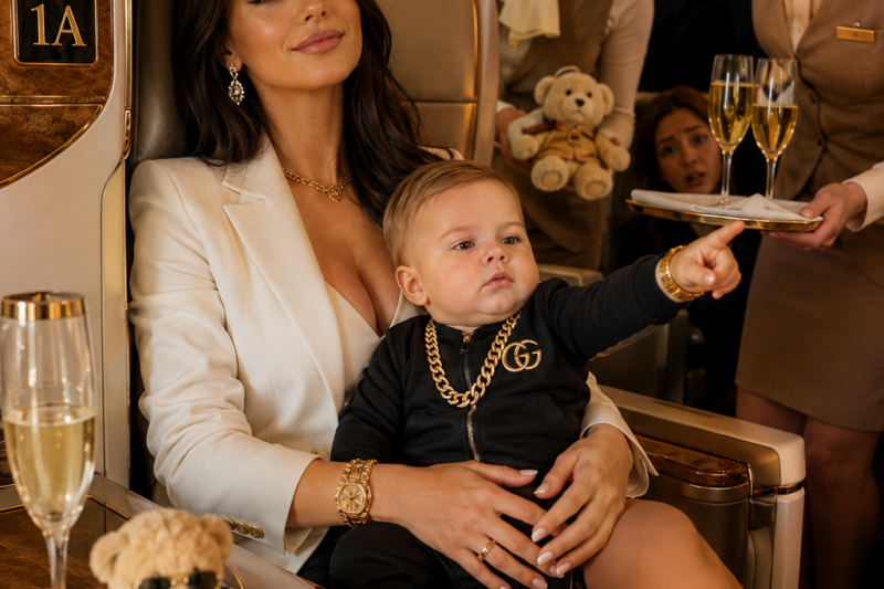 The Lady in Seat 1A. The Toddler Who Bought the Airline.
