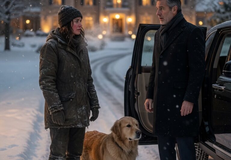 A Poor Single Mother Returned a Billionaire’s Lost Dog — But Her Pride Shocked Him More Than Her Kindness