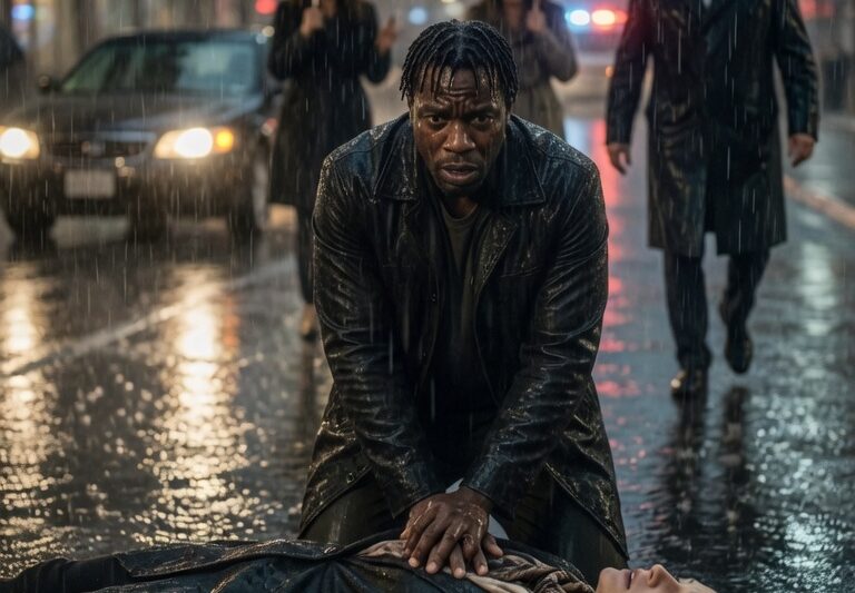 Black Driver Spent Six Rain-Soaked Minutes Saving a Woman’s Life — What Happened Next Changed His Future Forever