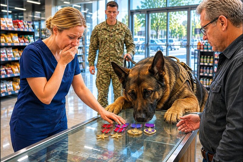Desperate Nurse Brought Her Medals to a Pawn Shop — Then a Navy SEAL’s K9 Refused to Leave 