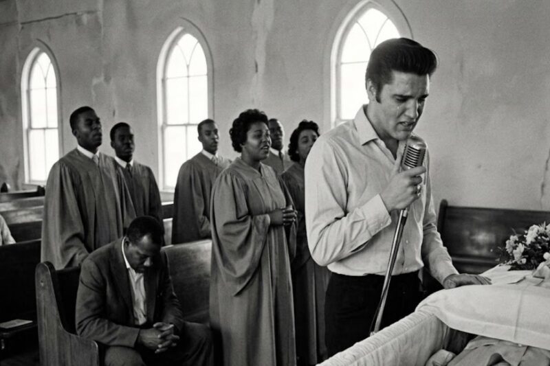 Elvis Sang GOSPEL at His Mother’s Funeral — His Voice Cracked… Then EVERYTHING CHANGED 