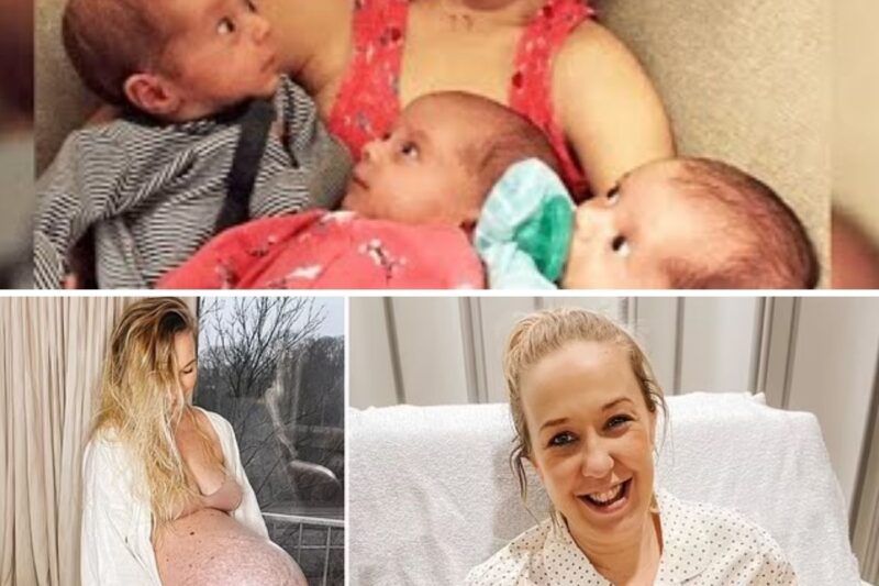 Days After The Birth Of Her Triplets, The Mother Feels Huge Pain In Her Chest, Then Doctor Screams..