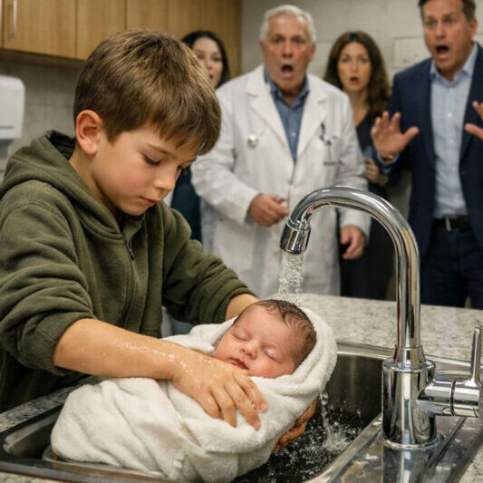The quiet son of a cleaning lady one day burst into a billionaire’s room and snatched a dying infant from the hands of eighteen world-renowned doctors… Everyone thought he had lost his mind… until they realized what he had seen