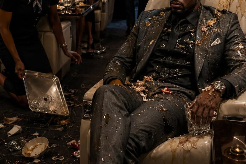 He threw trash on my $12k suit. He didn’t know I own the jet.