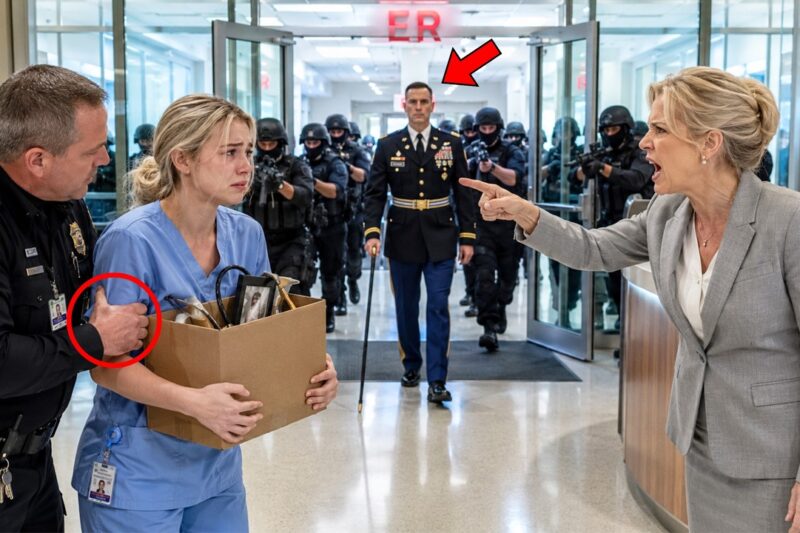 She Was Fired From the ER After Senior Doctors Mocked Her “Reckless” Decision During a Life-or-Death Trauma Case, Calling Her Too Inexperienced to Touch a Decorated SEAL — But Minutes Later, When a Black Helicopter Landed Outside, a Special Forces Commander Stormed Through the Doors, Silenced the Entire Hospital, and Demanded the One Person They Had Just Humiliated, Everyone Realized the Quiet Nurse They Threw Away Was Hiding a Past No One Expected, and His Chilling Question Made the Room Go Silent: “Where Is My Nurse?”