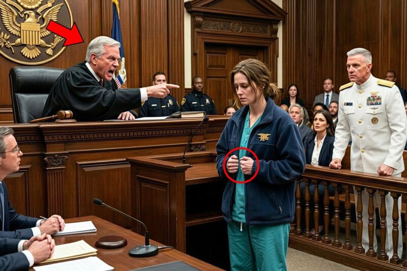 “Take That Off,” the Judge Snapped, Publicly Humiliating the Quiet Nurse in Front of the Entire Courtroom — But Seconds Later, a SEAL Admiral Rose From the Gallery, Revealed the Truth Behind the Medal She Was Wearing, and Forced Everyone to Realize They Had Just Disrespected the One Woman Whose Secret Service, Sacrifice, and Forgotten Mission Could Change the Verdict, Expose a Hidden Betrayal, and Leave the Judge Speechless Before the Whole Nation.
