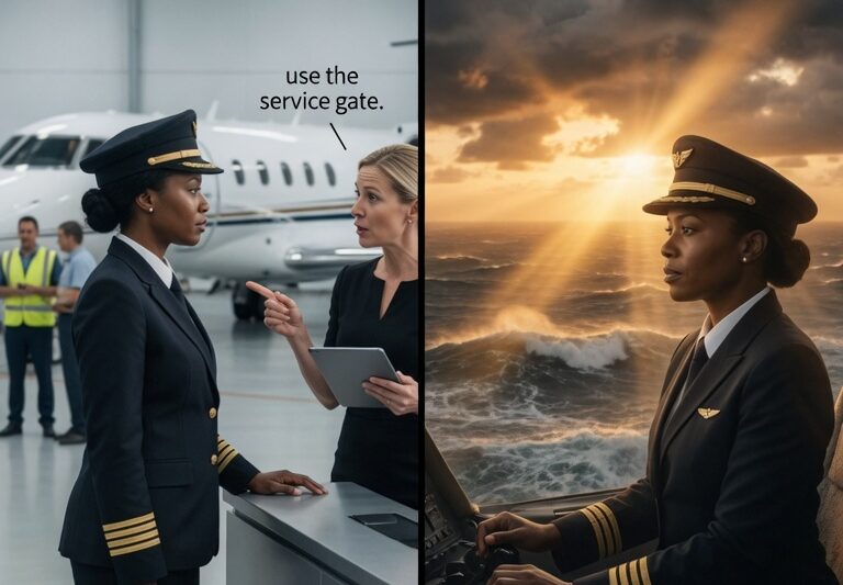 Sent to the Service Gate, She Became the Only Captain Who Could Save Them by Dawn.