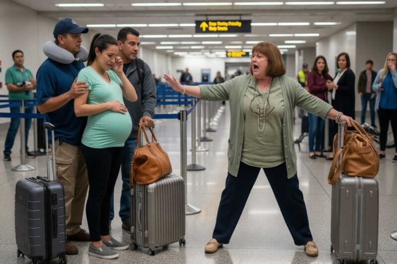 An Arrogant Karen Tried Forcing My Pregnant Daughter From the Priority Lane, but the TSA Agent Had the Last Word.