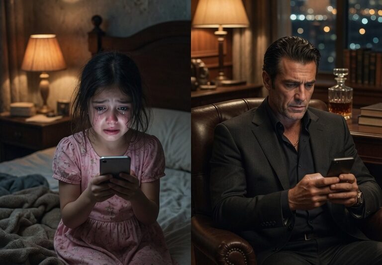 A Little Girl, Panicked and Desperate, Texted “He’s Beating My Mama!”—Not Realizing She Had Sent It to the Wrong Number, Only to Be Shocked Seconds Later When the Response Came Back: “I’m On My Way.” What Followed Left Everyone Stunned, as the Mafia Boss Rushed Through the Streets, Determined to Protect Her Family, Turning a Mistaken Text Into a Life-Changing Rescue, Proving That Sometimes Fate, Courage, and a Child’s Innocence Can Collide in the Most Unexpected and Powerful Ways, Leaving Witnesses Both Terrified and Amazed by What Unfolded Next.