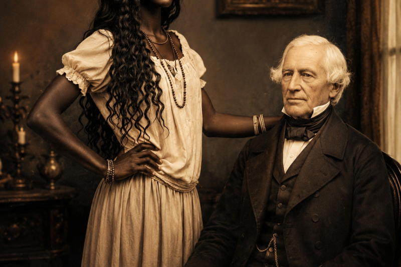 In a shocking and controversial episode set in an unnamed historical period, a widowed colonel is said to have attended a high-society auction where human beings were tragically being sold as property, and unexpectedly purchased the most expensive woman presented, an act that stunned onlookers and altered the fate of a young enslaved woman whose past, identity, and future had been shaped by hardship and silence. What began as a transaction soon unraveled into a complex story of power, morality, and redemption, as rumors spread about the colonel’s true intentions and the woman’s hidden origins, sparking questions that would echo long after the auction ended.