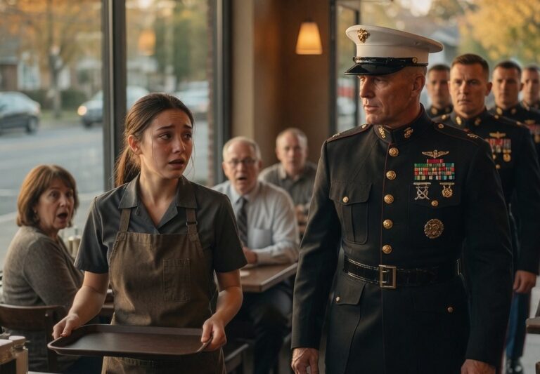 She Was Fired for Helping a Veteran’s Dog — Minutes Later, Everything Changed When Marines Stormed Into the Café, Leaving Everyone Stunned, and What They Revealed About the Veteran’s Identity and Her Quiet Act of Compassion Turned an Ordinary Workday Into a Powerful Story of Loyalty, Sacrifice, and Unexpected Justice That No One in the Room Could Have Predicted, As Witnesses Realized the Woman They Had Just Fired Was at the Center of a Larger Chain of Events That Would Expose the True Meaning of Service, Honor, and Humanity in Ways That Completely Redefined the Moment Forever and Beyond Itself