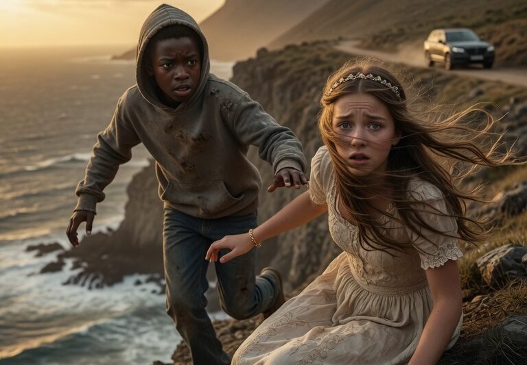 They Abandoned the Blind Billionaire’s Daughter on a Cliff — But a Black Boy Heard Her Pleas for Help