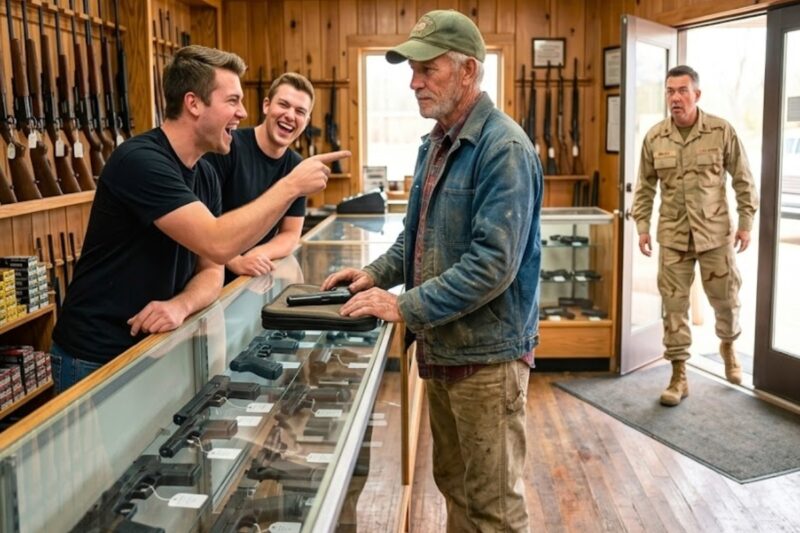 They Mocked the Old Farmer for Not Belonging—Then the Veteran Owner Recognized Him Instantly