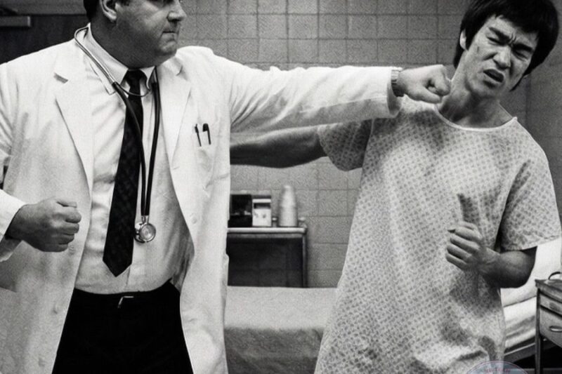 Bruce Lee Was In Hospital Visiting Injured Student — 6’4 Surgeon Said Kung Fu Caused This Injury…