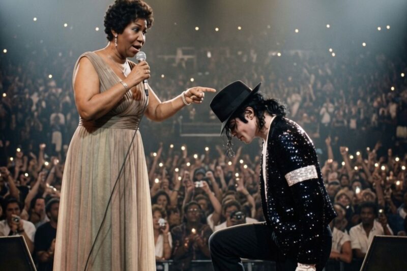Michael Jackson STOPPED Dancing When Aretha Sang This Note… Then He Dropped to One Knee 