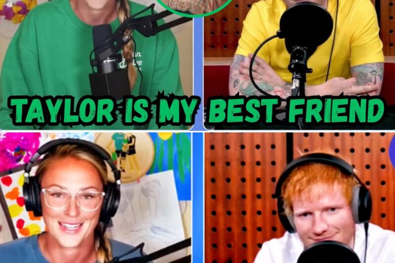Heartfelt Connections on Air: Kylie Kelce Visibly Touched as Ed Sheeran Reflects on Lifelong Friendship with Taylor Swift