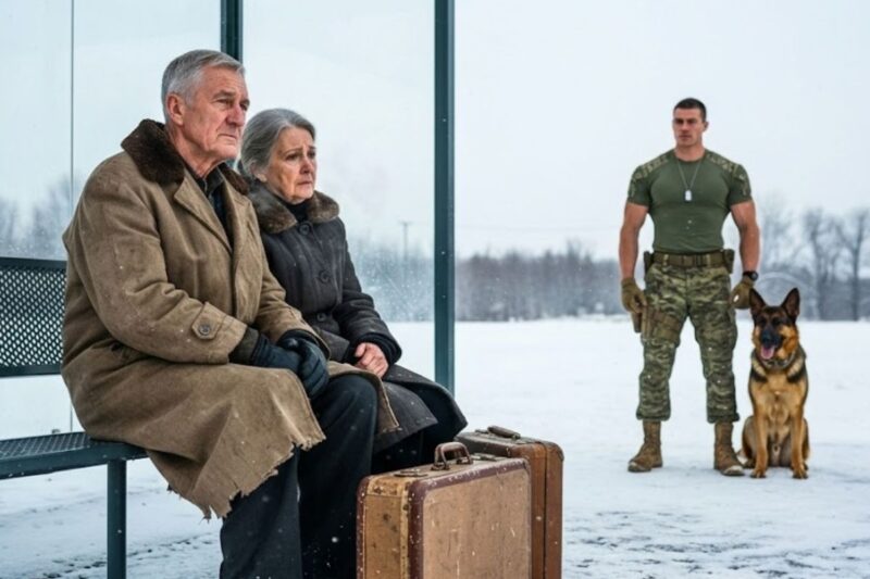 Everyone Walked Past the Freezing Elderly Couple—Until a Navy SEAL and His Dog Refused to Leave