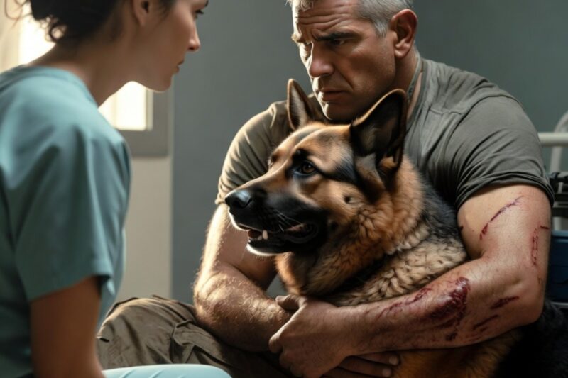 The Old Navy SEAL Guarded His Injured Dog Like a Soldier—Until a Nurse Whispered One Word From His Past