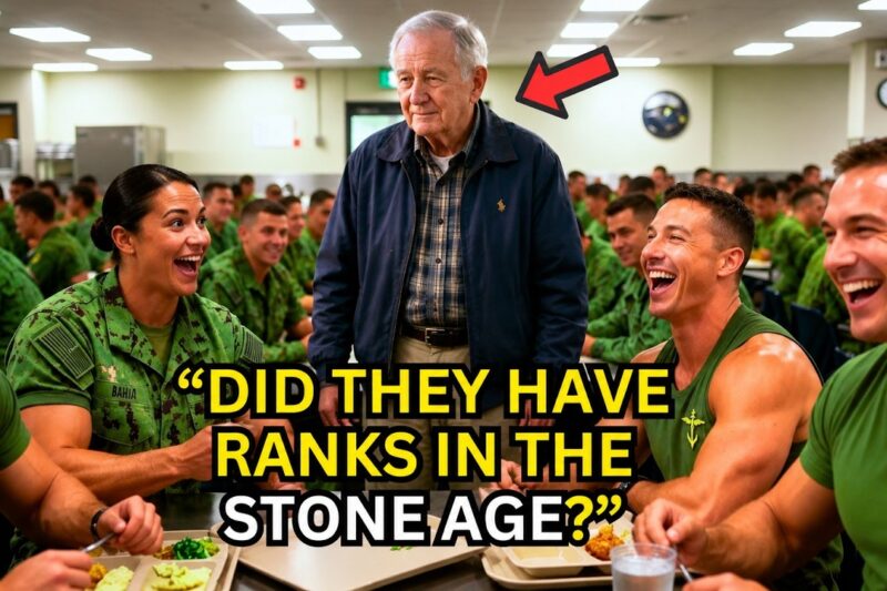 SEAL Jokingly Asked For the Old Veteran’s Rank — Until His Reply Made the Entire Mess Hall Freeze –