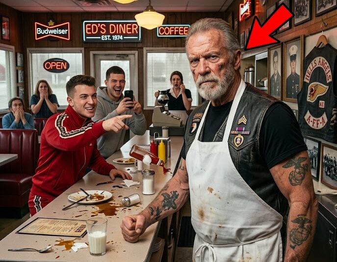 Thugs Smashed an Old Veteran Diner Unaware He Was the Most Dangerous Hells Angels