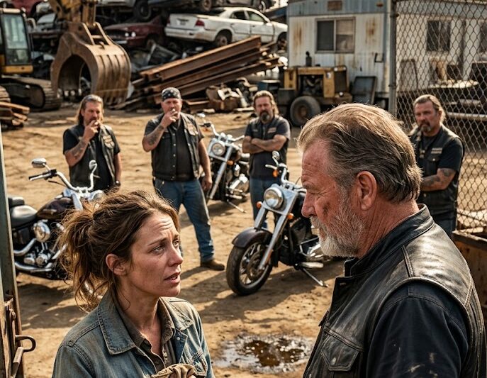No One Wanted the Job at a Hells Angels Scrapyard — A Desperate Woman Took It and Found a New Life