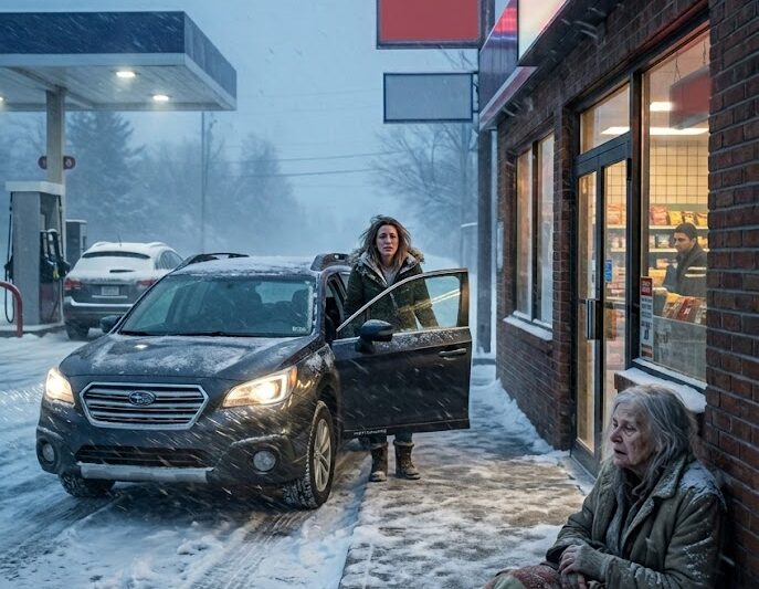 I Drove 200 Miles Through A Snowstorm To Find My Mom Then Saw Her Freezing Outside A Gas Station