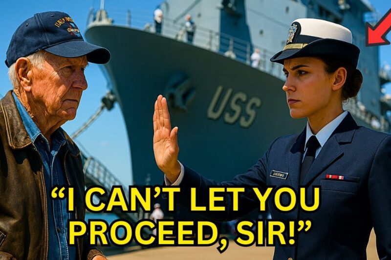 Navy Officer Stops Veteran From Boarding the Ship — Until the Admiral Recognized The Patch and Froze
