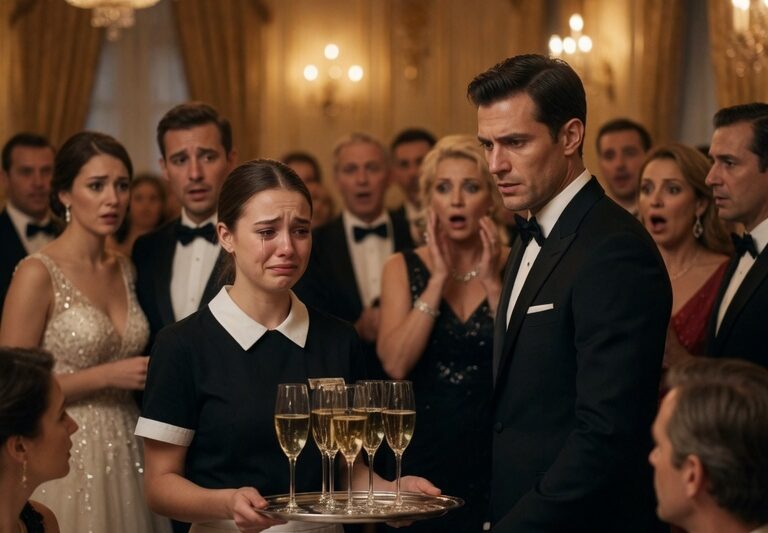She Tearfully Served At Her Sister’s Engagement Party — Until The Richest Heir Stood Up For Her