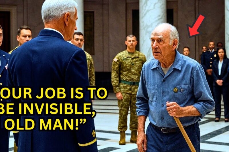 The Colonel Shouted an Order Nobody Knew — Until the Old Janitor Snapped to Attention 