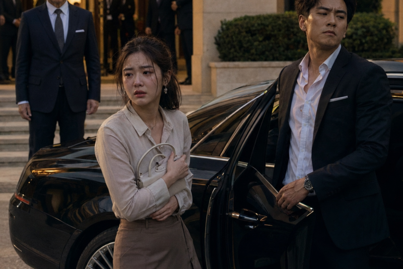 Unaware His Wife Was A Trillionaire’s Only Daughter, Husband Threw Her Out Of The Car At Her Father