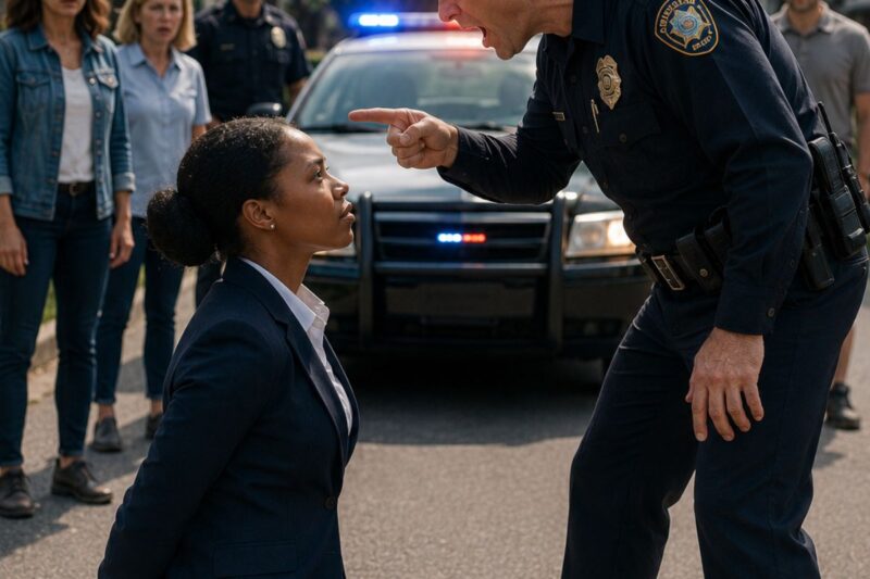 Cop Forced a Black Woman to Kneel on the Road — Then Realized She Could End His Career