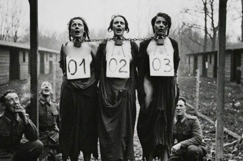 What was Christmas like for French prisoners in the camp of German soldiers?