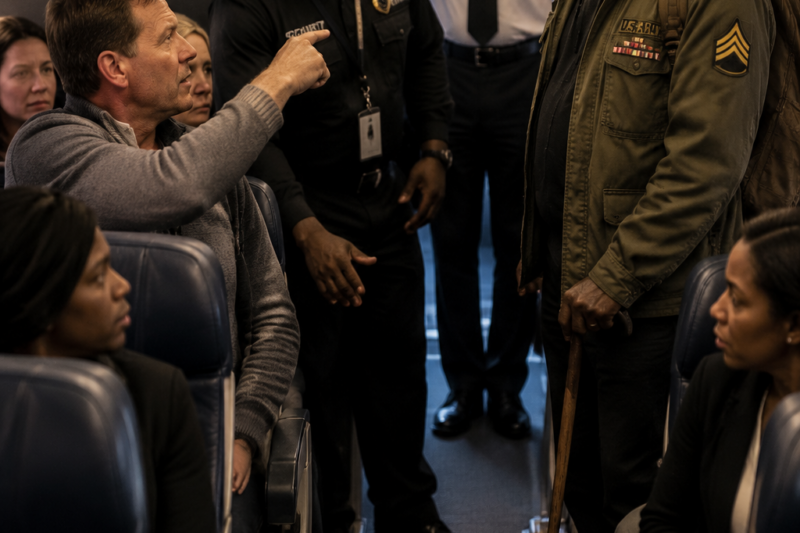 Passenger Reports a Black Veteran to Security — The Pilot Salutes Him Before Takeoff